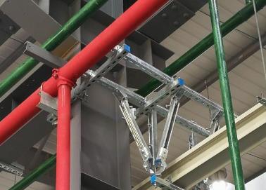 大邑该抗震支架的整体式支吊架结构协调性好